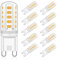 Eco.Luma G9 LED Lampen Warmweiß 5W, Ersatz 40W Halogenlampen 420LM, 3000K G9 LED Leuchtmittel Birnen, Kein Flackern, Nicht Dimmbar, RA83, AC 220-240V 10er Pack