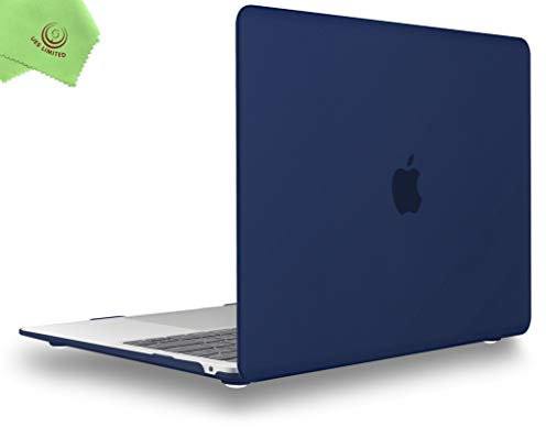UESWILL Compatible with MacBook Air 13 inch Case 2021 2020 2019 2018 Model A2337 (M1) A2179 A1932, with Retina Display Touch ID, Matte Protective Hard Shell Case Cover, Navy Blue