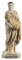 Demeter Déesse De La Récolte Et De l'agriculture Statue D'albâtre Ton Or 22 cm Y
