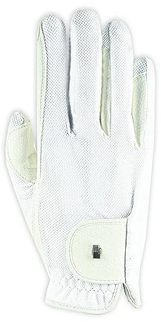 Roeckl Sports Reithandschuh ROECK-Grip LITE, Turnier Sommer Handschuh, Weiß 7.5