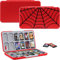Jusy Case Compatible with Nintendo Switch Game Card, with 24 Game Card Slots and 24 Micro SD Card Slots, Spider Portable Protective Storage Case (Cobweb)