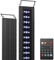 NICREW C10 24/7 Aquarium Light with Remote, Full Spectrum Fish Tank LED Light for Planted Freshwater Tanks, IP67 Waterproof, Adjustable Brackets Fits for Aquariums 75-95 cm