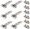 6 x siwitec Blum CLIP top BLUMOTION 110° Scharnier INSERTA mit Feder, Softclose, vernickelt, Eckanschlag, inkl. Exzenter-Kreuzmontageplatten
