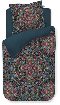 PiP Studio Bettwäsche Il Ricamo Dark Blue 1 Bettbezug 135 x 200 cm + 1 Kissenbezug 80 x 80 cm