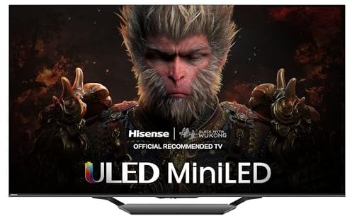 Hisense TV 75 Mini-LED 4K 75U72NQ, Smart TV VIDAA U7, Dolby Vision IQ, HDR 10+ Adaptive, 144Hz Game Mode PRO, Alexa Built-in, VIDAA Voice, Tuner DVB-T2/S2 HEVC 10, lativù 4K, 75'', 2024 U7 144Hz