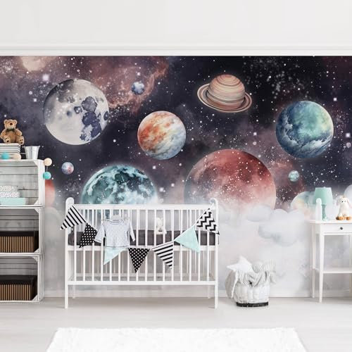Bilderwelten Fototapete Weltall 158 x 240 cm Universum Planeten Weltraum Vliestapete Tapete XXL Wanddeko Ideen