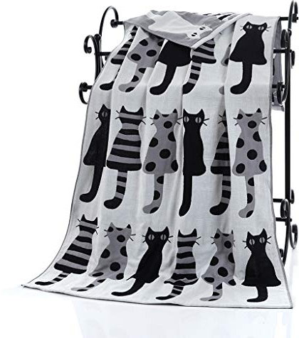 X-Institute Bañera de gasa de algodón de 73 x 140 cm, 3 capas para gatos, secado rápido