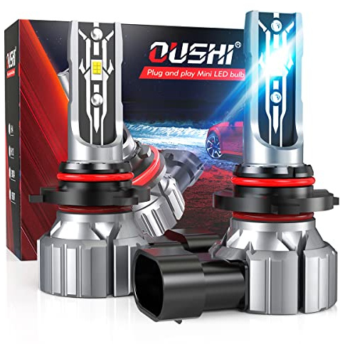 H10 LED Lampa 55W, OUSHI 9005 9006 9145 9140 LED Dildimljuskonverteringssats, Jätteljus IP65 Vattentät 12000LM Dimljuslampor, 6000K Xenon Vit (2st)
