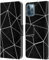 Head Case Designs Offizielle PLdesign Schwarze Dreiecke Weiße Linien Geometrische Muster Leder-Wallet-Hülle Kompatibel mit Apple iPhone 12 / iPhone 12 Pro