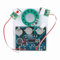 27s Aufnehmbarer Musikton, Sprachmodul-Chip, 0,5 W, mit Knopfbatterie, DIY-Boxen und Karten (Version mit Verlängerungskabel)