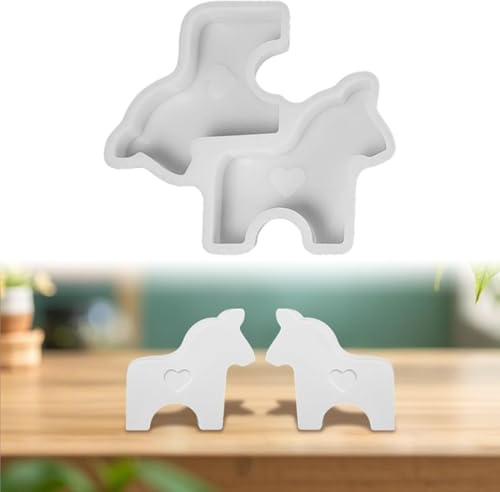 Silikonformen Gießformen Pferd,Silikonform Pferd,3D Gießform Pferd Gipsform zum Gießen,Gießformen Silikon Pferd DIY Epoxidharz Formen Silikon Giessformen für Kerzen,Seife,Gips