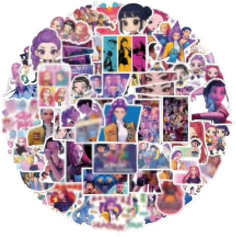 AYNKH 190 PCS Kpop Stickers Pack,Anime Movie Stickers,Waterproof Vinyl Graffiti Decals for Travel Case,Laptop, Skateboard,Guitar, Phone, DIY Party Favors & Kids Stickers
