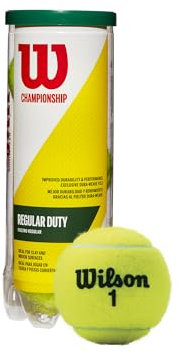 Wilson Championship Tennisbälle, Normale Beanspruchung, Einzeldose (3 Bälle)