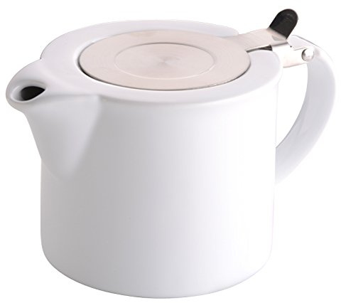 BIA International Infuse Teapot Stainless Steel Infuser | White | 550ml 19 fl oz 2 Cup