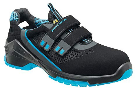 Steitz Secura C35322 ESD VD PRO 1000 S1 Sandale, Schwarz/Blau, NB Weite, 41 Größe