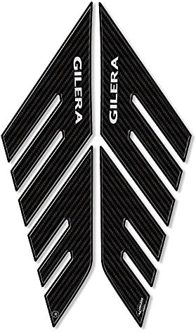 labelbike - 2 Gel Resin Sticker Soziusfußschutz für GILERA GP800