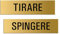 Placa Adhesiva de Aluminio para Tirar, 160 x 40 mm, Color Dorado