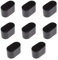YINETTECH Tischstuhl Beinfüße 8-teiliger Ovaler Tisch Stuhl Zehenspitze Flexibler Gummiartiger Bezug Kratzfester Möbelboden 40x20mm (Schwarz)