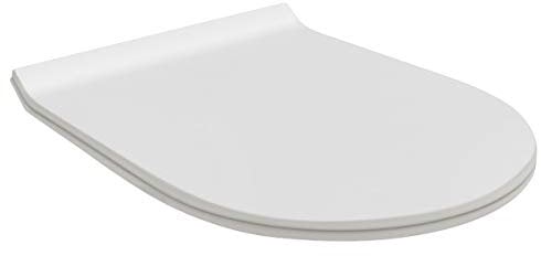 flaminia QKCW09 Sedile Slim RALLENT.Bianco per Serie Quick/App, Bianco, No
