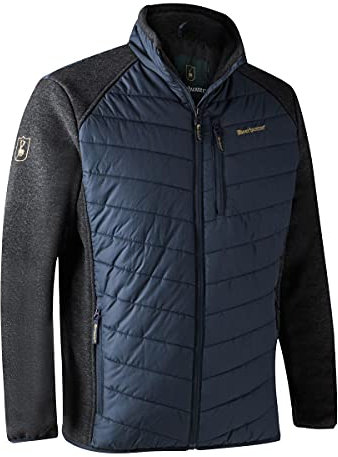 Deerhunter Moor-gepolsterte Jacke mit dunkelblauem Strick