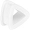 Taffstyle Flesh Tunnel Ohr Piercing Ear Plug Ohrpiercing Bunt Silikon Dreieck Flexibel 24 mm Weiß