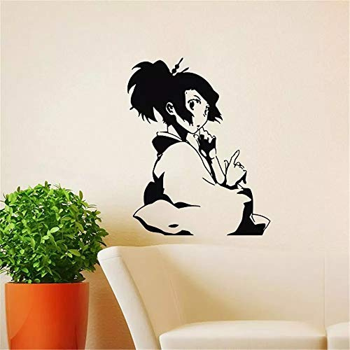 YINSHENG Wand Tattoo Wanddekoration Japanisches Mädchen Anime Wandaufkleber Cartoon Manga Hentai Vinyl Aufkleber 57x70cm