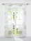 HeichkelL Schiebegardinen mit Schlaufen 2er Set Transparent Flächenvorhang Kreise Muster Schiebevorhänge inkl. Beschwerungstangen Fensterstores Bedruckt Raumteiler BxH 57x225 cm Sand
