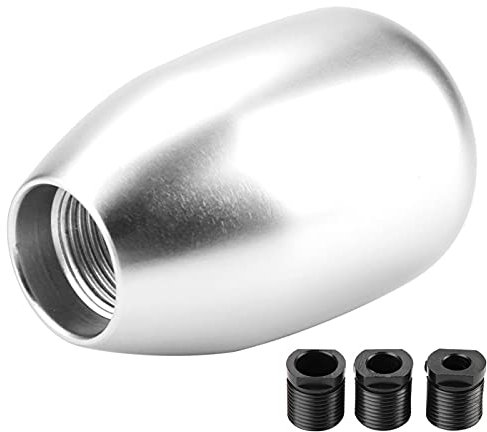 FTVOGUE Shifter Adapter Universal 5 Gang Schalthebel Stick mit 3Adaptern 8/10 / 12mm(Silber)