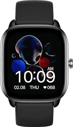Amazfit 2022novos modelos GTS 4 Mini 120+ Modos Esportivos e Reconhecimento Inteligente | 5 Sistemas de Posicionamento por Satelite | Vida útil da bateria de 15 Dias_Midnight Black