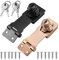 Verrou Porte Avec Clef 2pcs, Moraillon Loquet de Porte Cadenas et Loquets Moraillon de Verrouillage pour Porte, Meubles, Armoire, Tiroir, Placard