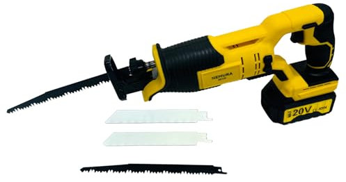 Nemura Seghetto a batteria da 20V - Utensile multifunzionale - Potente motore senza spazzole - con 2 Lame per Legno e 2 per Metallo, 1 Batterie 4Ah e 1 Caricatore - Marca Francese