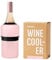 Huski Wine Cooler | Award Winning Iceless Design | Keeps Wine Cold up to 6 Hours | Wine Accessory | Next Generation Ice Bucket | Fits Some Champagne Bottles | Gift for Wine Lovers (Powder Pink)