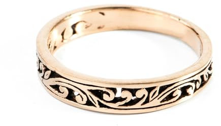 Windalf Damen Fairy Ring LUCIA 4 mm Feenhafte Ornamentik Freundschaftsring Bronze (Bronze, 48 (15))