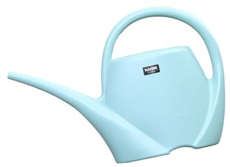 Folpus Blumengießkanne mit langem Ausguss, 3L Mehrweg-Gießkanne, Praktische Gießkanne für die Bewässerung von Pflanzen im Freien, Hellblau