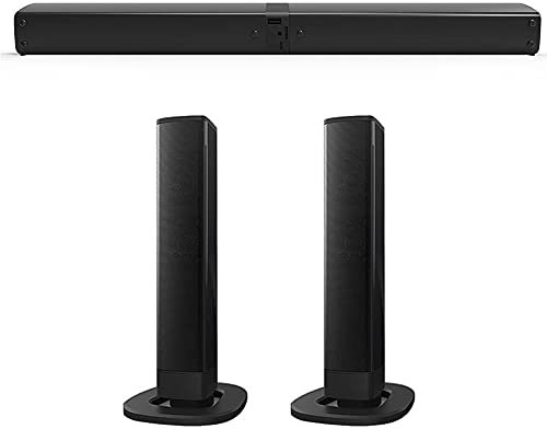 Areyourshop Soundbar für TV Geräte 10 Meter Verbindung,Teilbare 2-in-1 Soundbar Bluetooth,Sound Bar mit V5.1-Technologie,TV Lautsprecher für Fernseher
