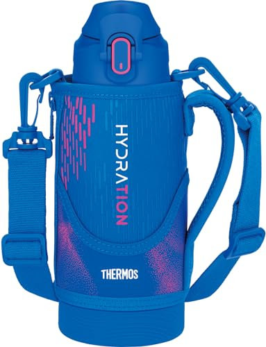 THERMOS Water Bottle, stainless-steel, multicolor (blue/pink), 0.8L