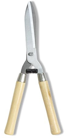 My Garden Hedge Shears with Comfortable Wooden Non Slip Handle & Carbon Steel Blade Heavy Duty Garden Shears Ideal for Cutting Trimming Shearing Gardening Tool for Shrubs Bushes Bonsai Tree