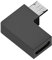GMBYLBY Convertitore da tipo C femmina a micro USB maschio, 480 mbps, da tipo C a micro USB, angolato di 90 gradi, per connettore di prolunga USB C, da maschio a femmina