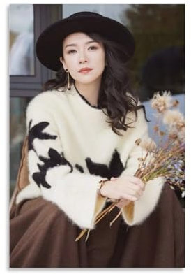 XSQING Zhang Ziyi Poster, berühmte Schauspielerin, Leinwand, Wandkunst, Poster, dekorativ, moderner Druck, Bild, Kunstwerke, Poster, 40 x 60 cm