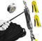 SALIFTFE Block and Tackle Pulley System, Upgraded 4-Wheel Rope Pulley Hoist with 2 Lift Sling Straps, 8:1 Lifting Power, 2200 lbs. WLL with 65Ft of 1/4” Rope, Compact Rope Hoist for Garage and Hunting