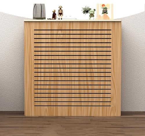BAYTEWJX Verkleidung Heizkörper,Regal über Heizkörper,Heizkörperabdeckung,Hohl und Atmungsaktiv,Wärmepumpe Verkleidung Klima Sichtschutz,Radiator Cover,für Büro Flur Wohnzimmer Schlafzimmer.
