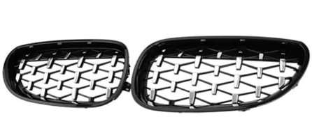 XATHKJOE Auto Front Kühlergrille für BMW 5 E60 E61 M5 2021 Front Bumper Radiator Grille Stoßstange Kühlergrill Grill BelüFtungsdeckel Verkleidung
