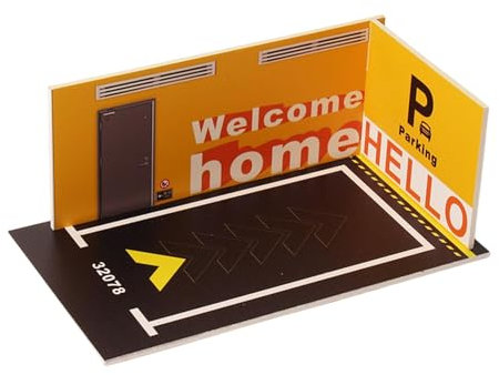 Display Garage For Model Car, 1/32 Scale Toy Car Parking Garage, Diecast Car Parking Space, Model Car Display, Toy Car Parking Garage, PVC Model Car Storage, Single Car Parking Space, Model Car Access