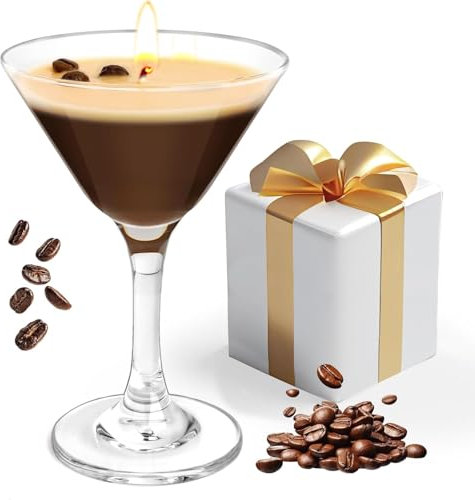 Coffee Candle Expresso Martini Scented Candles Gifts for Women Men 100% Natural Soy Wax Long Burn New Home Candle Gifts for Birthday Valentines Christmas Mother & Father's Day Coffee Bar Home Decor