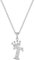 Casxyue Buchstabe Halskette Für Damen Mädchen Silber Halskette Schmuck Anfangsbuchstaben Anhänger mit Zirkoniasteinen Halskette Geburtstagsgeschenk Weihnachtsgeschenke für Frauen (T)