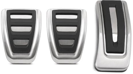 Pedalkappen Für VW Für Tiguan MK1 5N 2009-2012 2013 2014 2015 2016 Gas Bremspedal Pad Edelstahl Auto Pedale Pedalabdeckung(3 Pieces)