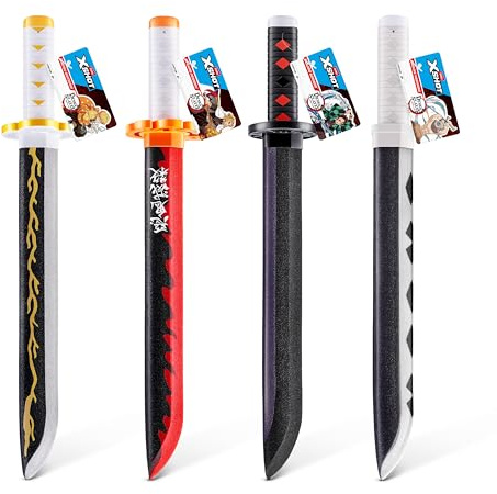 XSHOT-Sword-Series 1-4PK Sword Role Play(Demon Slayer) with Hang TAG