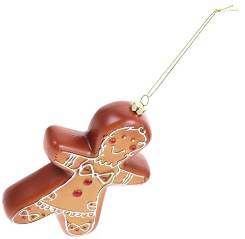 BUGUUYO Lebkuchenmann Für Weihnachtsbaumschmuck Weihnachtsanhänger Aus Gutem Material Robust Leicht Zu Zerbrechen Schick Und Zart Wunderschön Detailliert