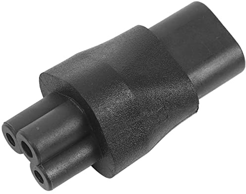 Fozriybefy IEC 320 C5 3 Pin Buchse auf C8 2 Pin Stecker Konverter Netzteil Adapter