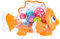 Yardwe Interactive Gearfish Toy Car Swimming Fish Bath Toy Led Light up Car Music for Boys and Girls